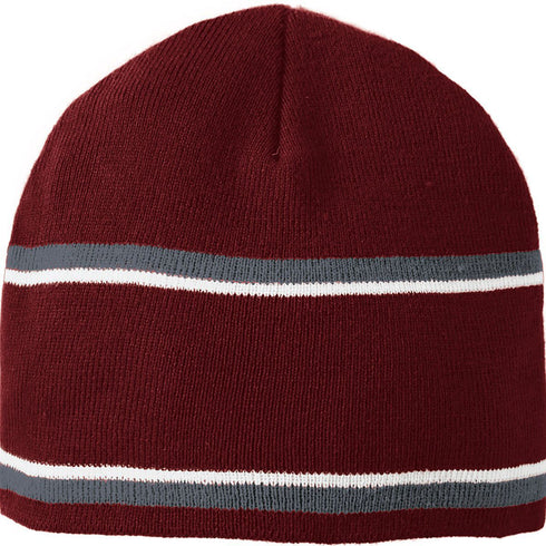 Holloway Engager Beanie (223832), Color 'Cardinal/Graphite/White'